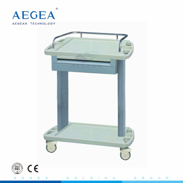 AG-LPT002A CE ISO mobile medical plastic cheap hospital rescuation trolley